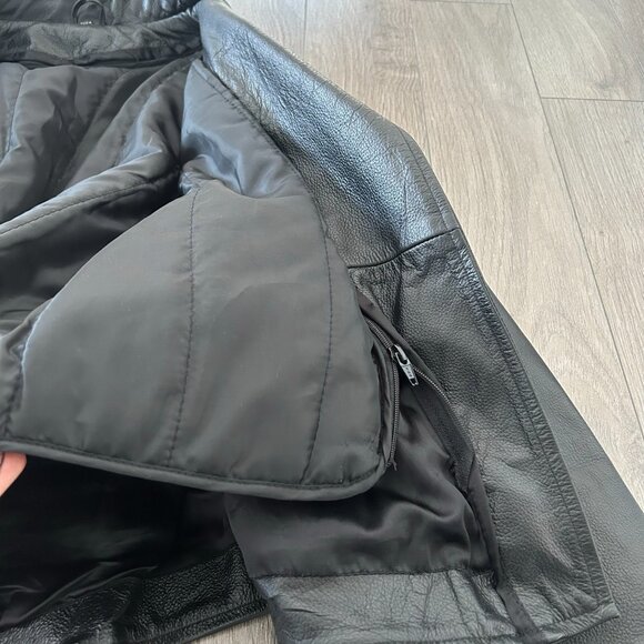 Real leather biking / moto style jacket - Picture 4 of 5